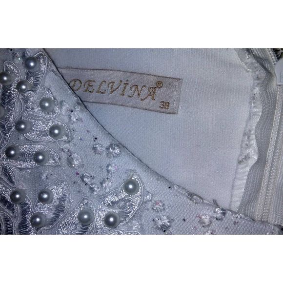 Vintage delvina boho wedding dress women's 8 - Picture 6 of 6